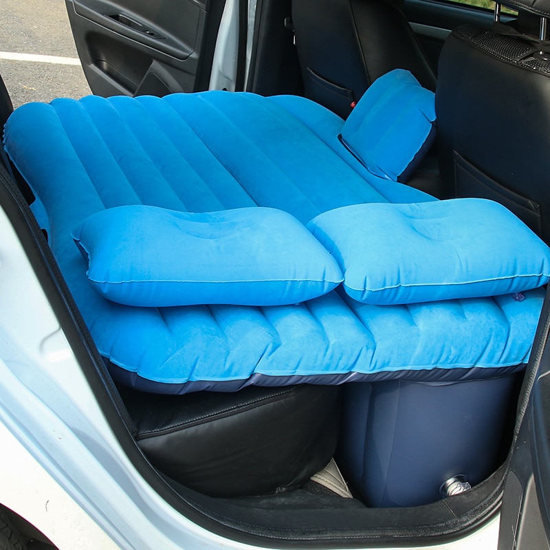Car Air Inflatable Travel Mattress Bed With Pillow