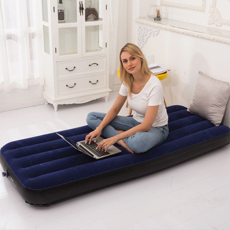 72 Inch Single Inflatable Flocked Air Bed Mattress